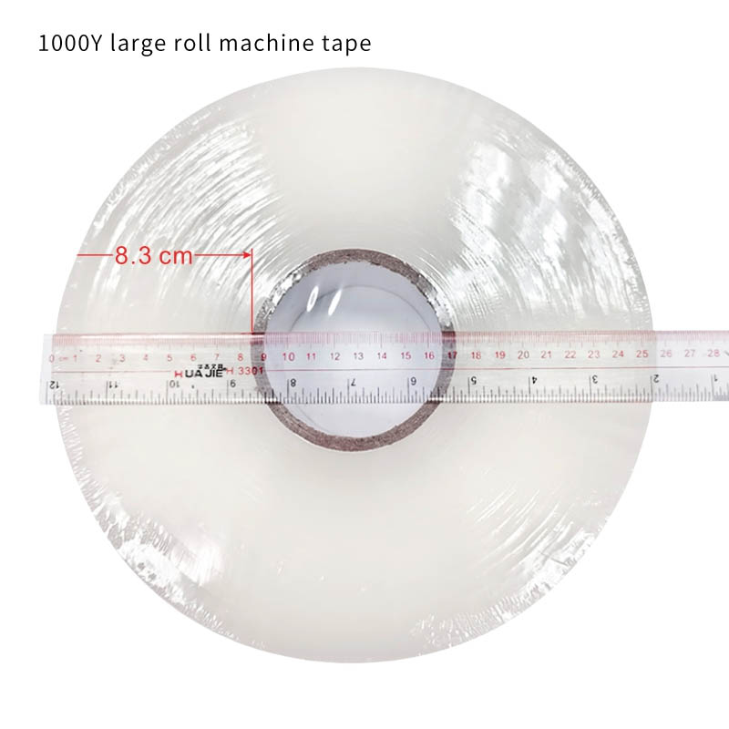 Transparent Machine Tape 4.8cm Wide 1000y Manufacturer Sealing And Strapping Machine Special Tape High Viscosity Large Roll Tape