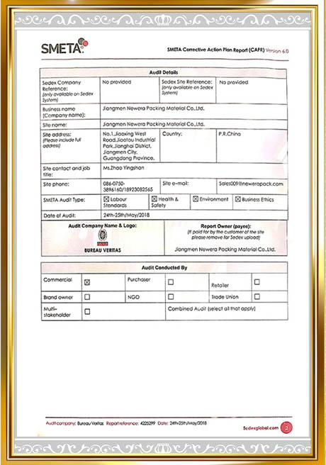 Certificate of Honor