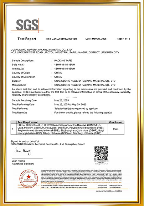 Certificate of Honor
