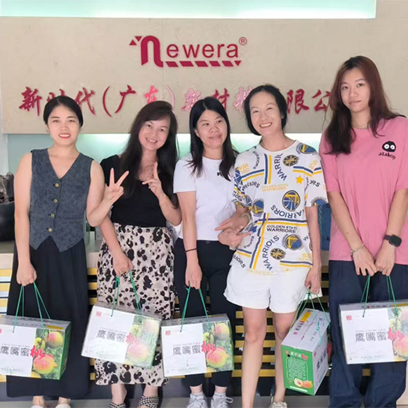 Company Give Out Peach In Summer Time: Share The Sweet And Fruit After Hard Work